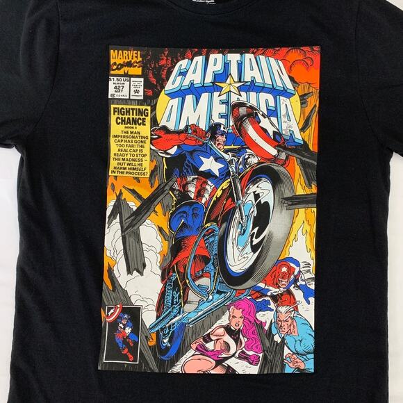 Marvel Captain America Vol 1 #427 "Fighting Chance" Comic Adult T Shirt Size L - Picture 2 of 6
